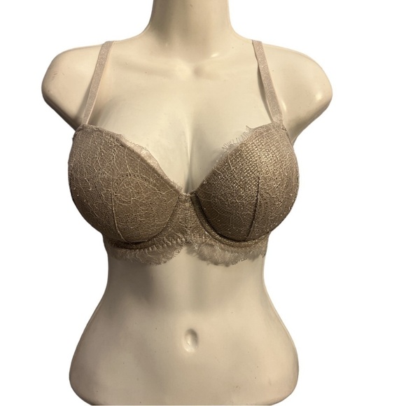 Victoria's Secret Other - Victorias Secret dream angels cream/metallic bra 32DDD